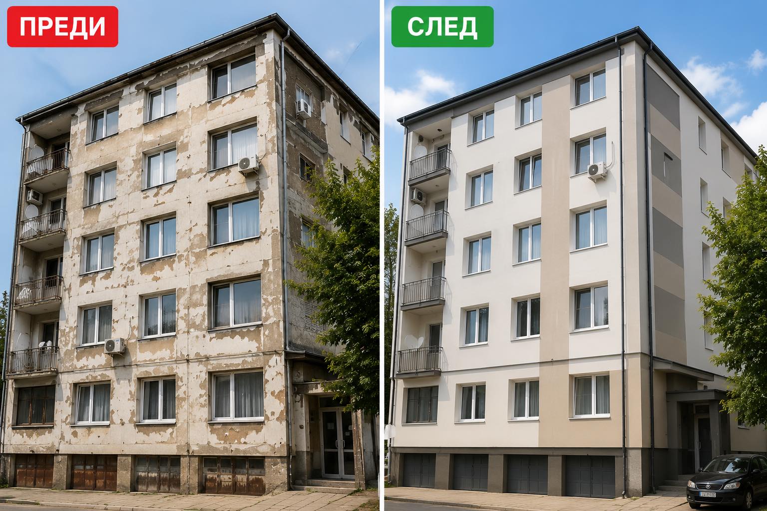 Преди и след ремонт от Дигитал Строй